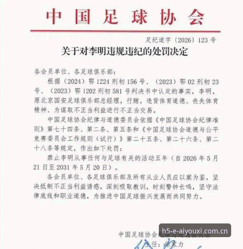 爱游戏app最新活动推荐 中国足协第三批禁足名单详解:65人受罚,足球反腐进入深水区